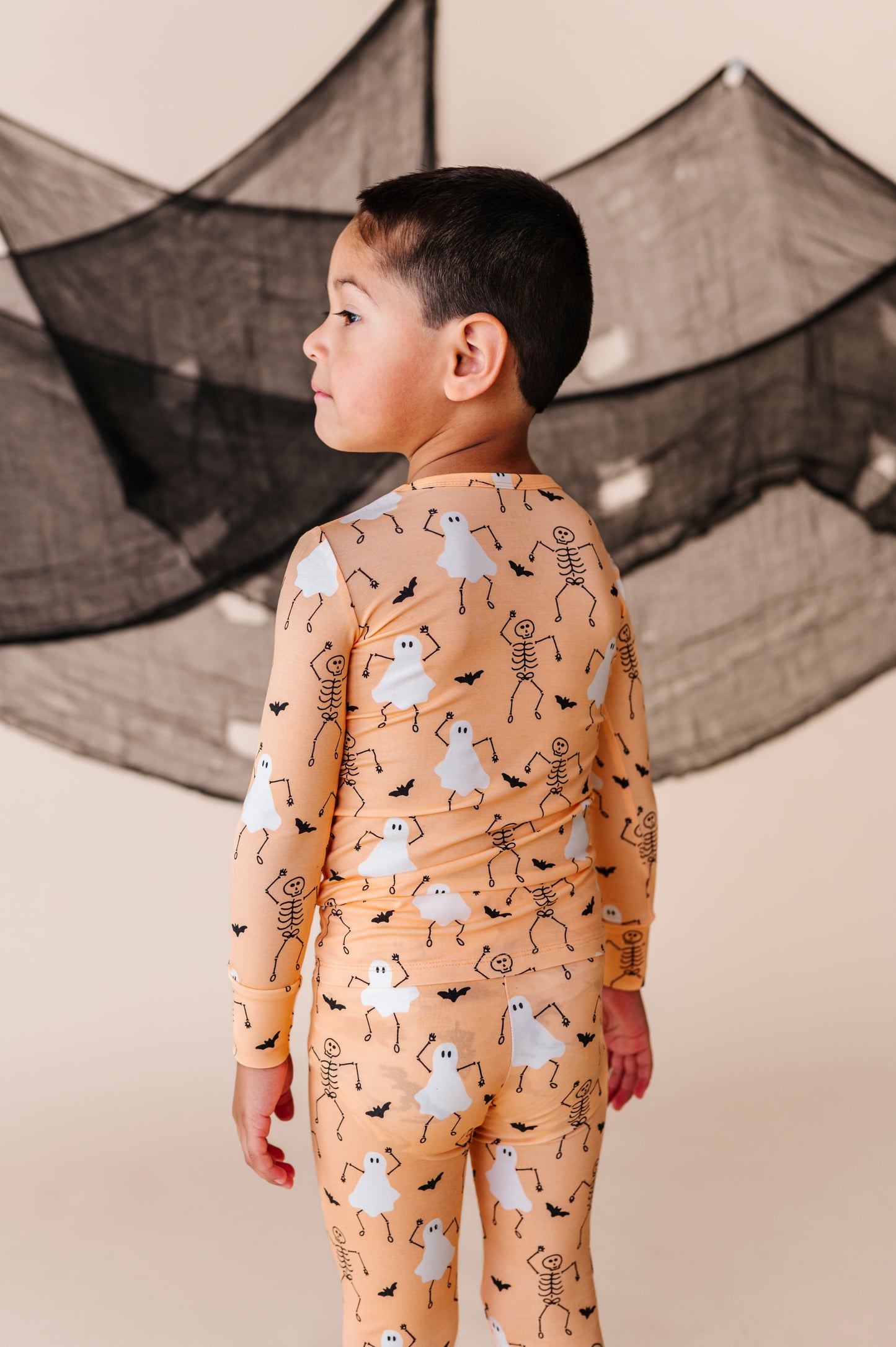 PRE SALE: Boo Crew Glow-In-The-Dark Bamboo Pajamas : ORANGE
