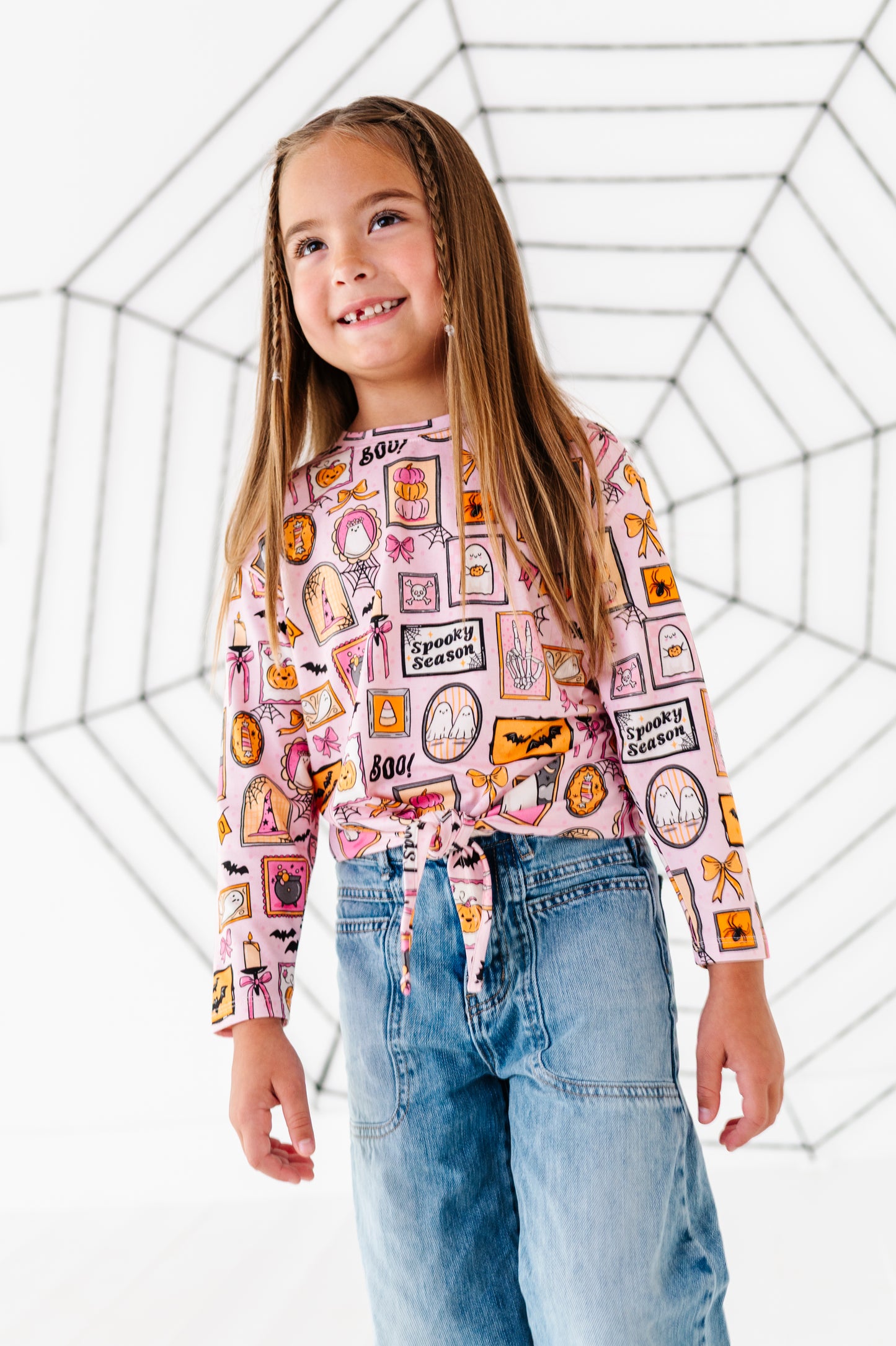Haunted Heirlooms Bamboo/Cotton Front Tie Tee