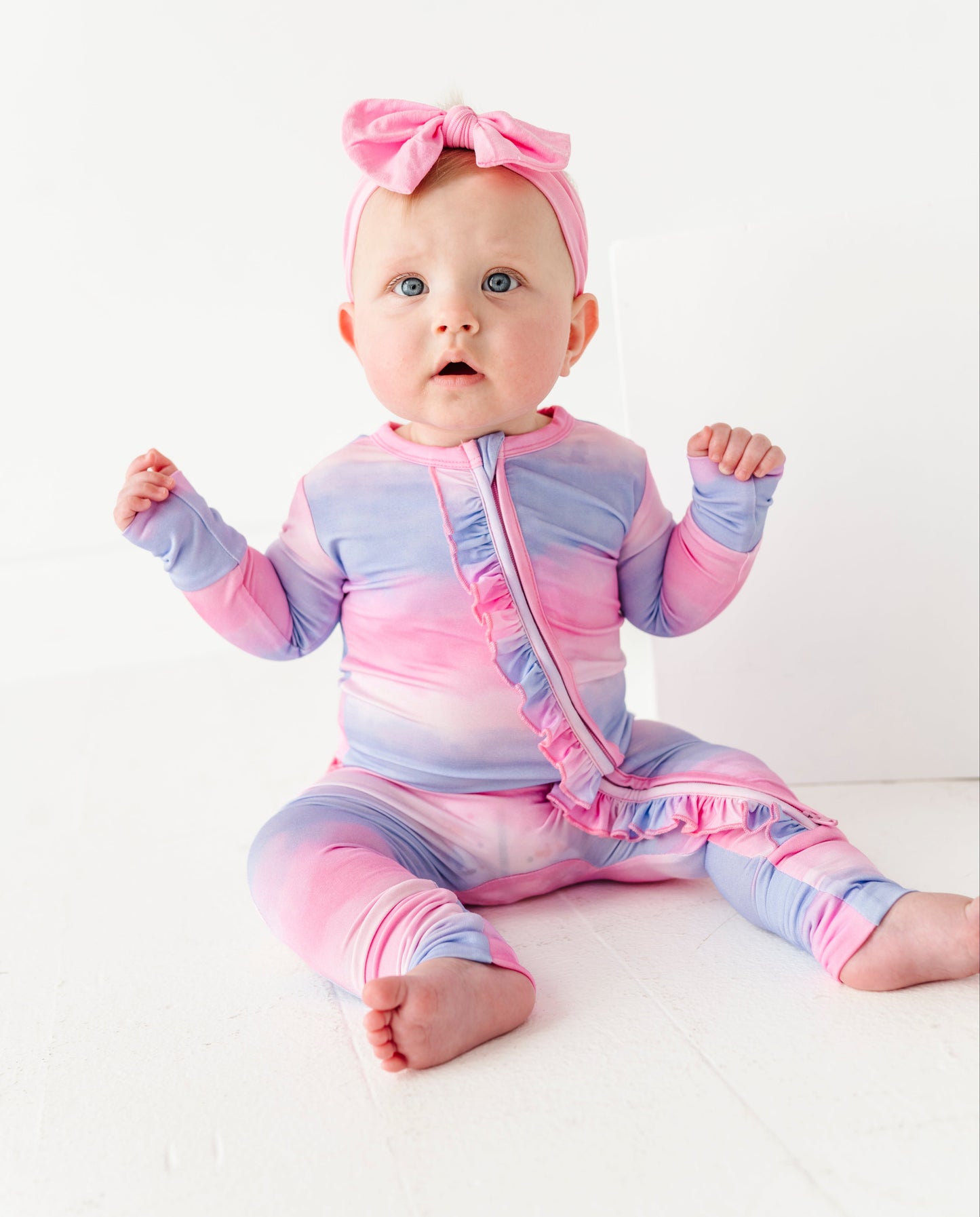 Pink/Purple Ombre Ruffle Convertible Romper