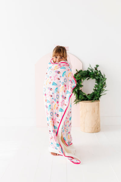 Sugarplum Plush Toddler Blanket