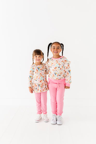 Delilah Ruffle Crewneck Sweatshirt