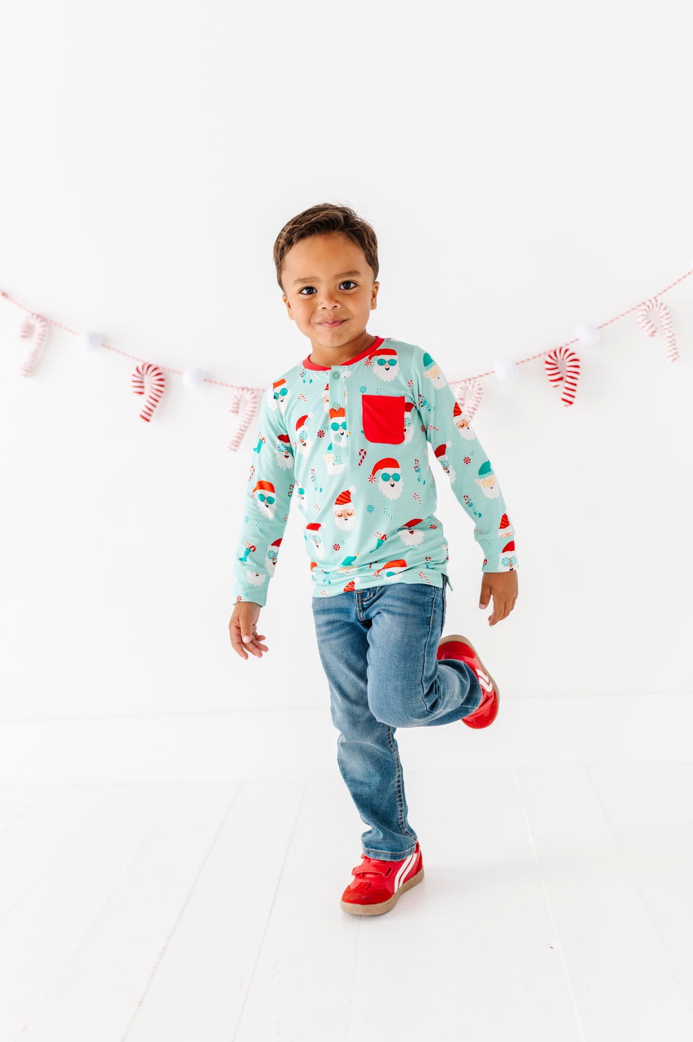 Santa Squad Henley T-Shirt