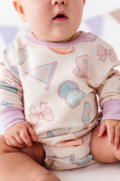Girly Game Day Sweatshirt Bubble