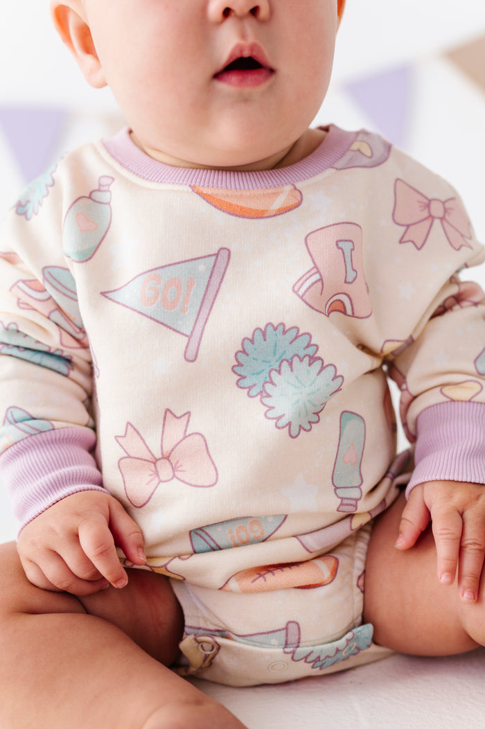 Girly Game Day Sweatshirt Bubble