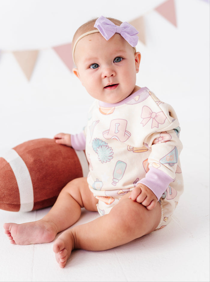 Girly Game Day Sweatshirt Bubble