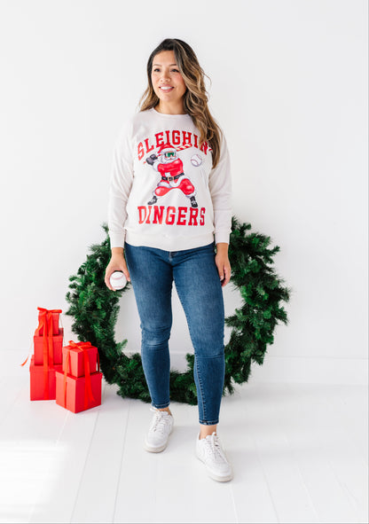 Sleighin' Dingers Lightweight Women's Sweatshirt