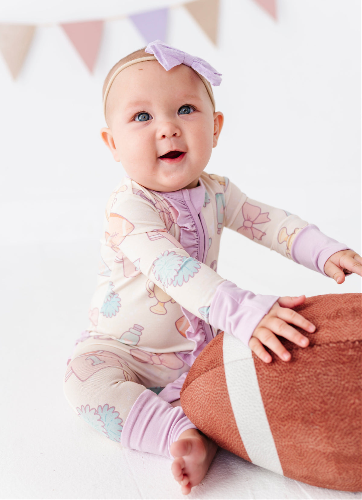 Girly Game Day Ruffle Convertible Romper