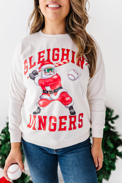 Sleighin' Dingers Lightweight Women's Sweatshirt