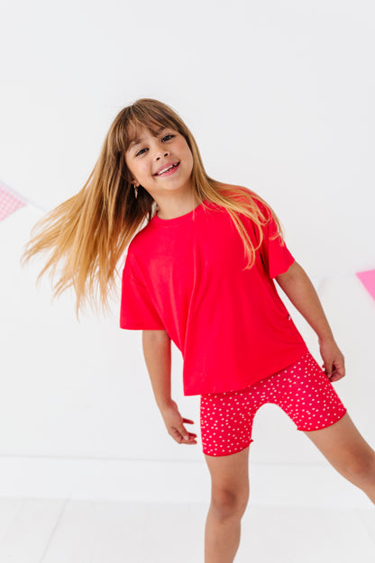 Berry Boxy Bamboo/Cotton T-Shirt