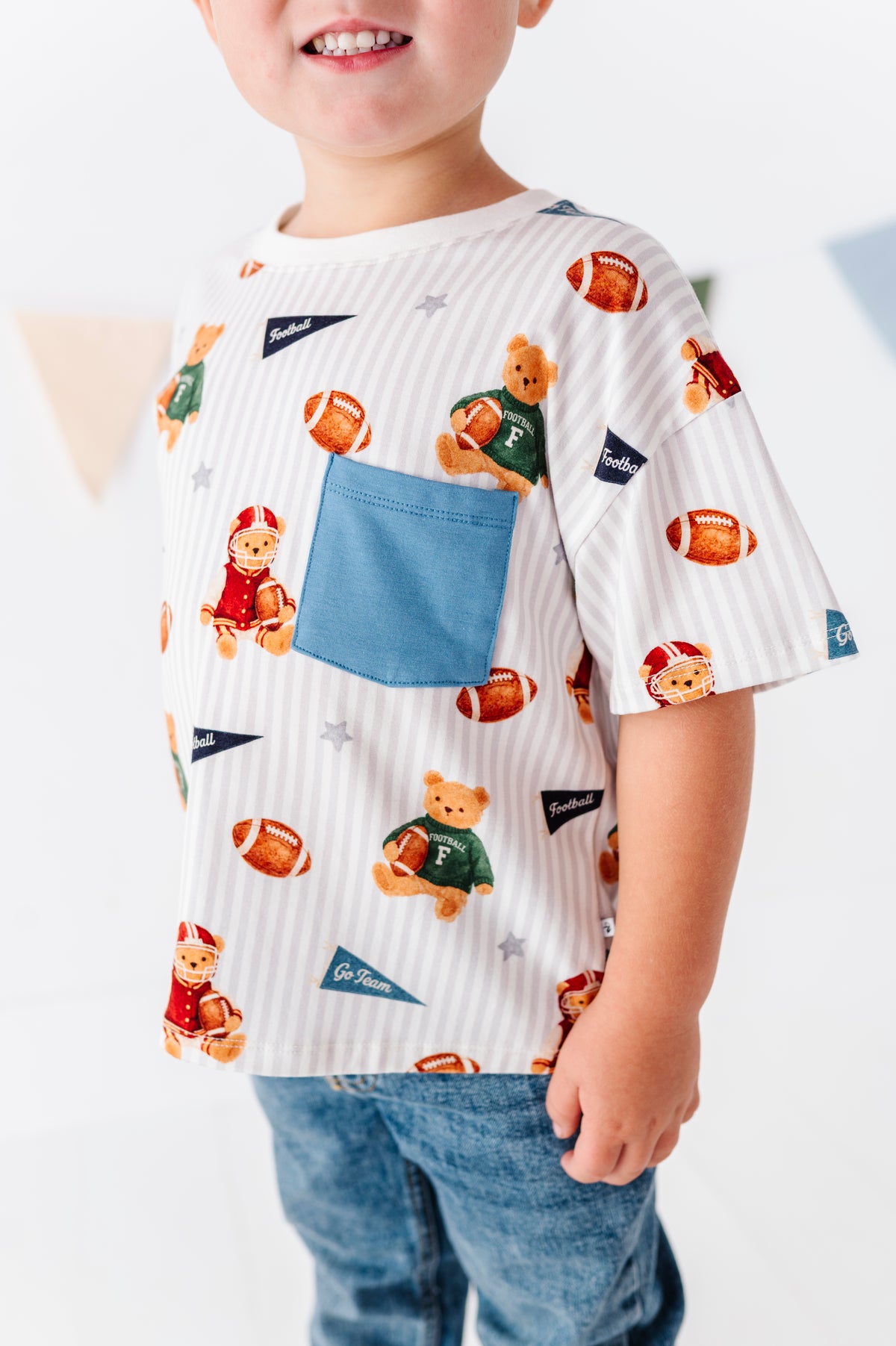 Touchdown Teddy Pocket Tee