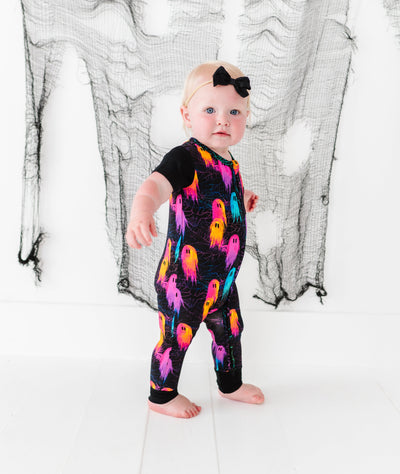 Electric BOO-gie Zip Romper