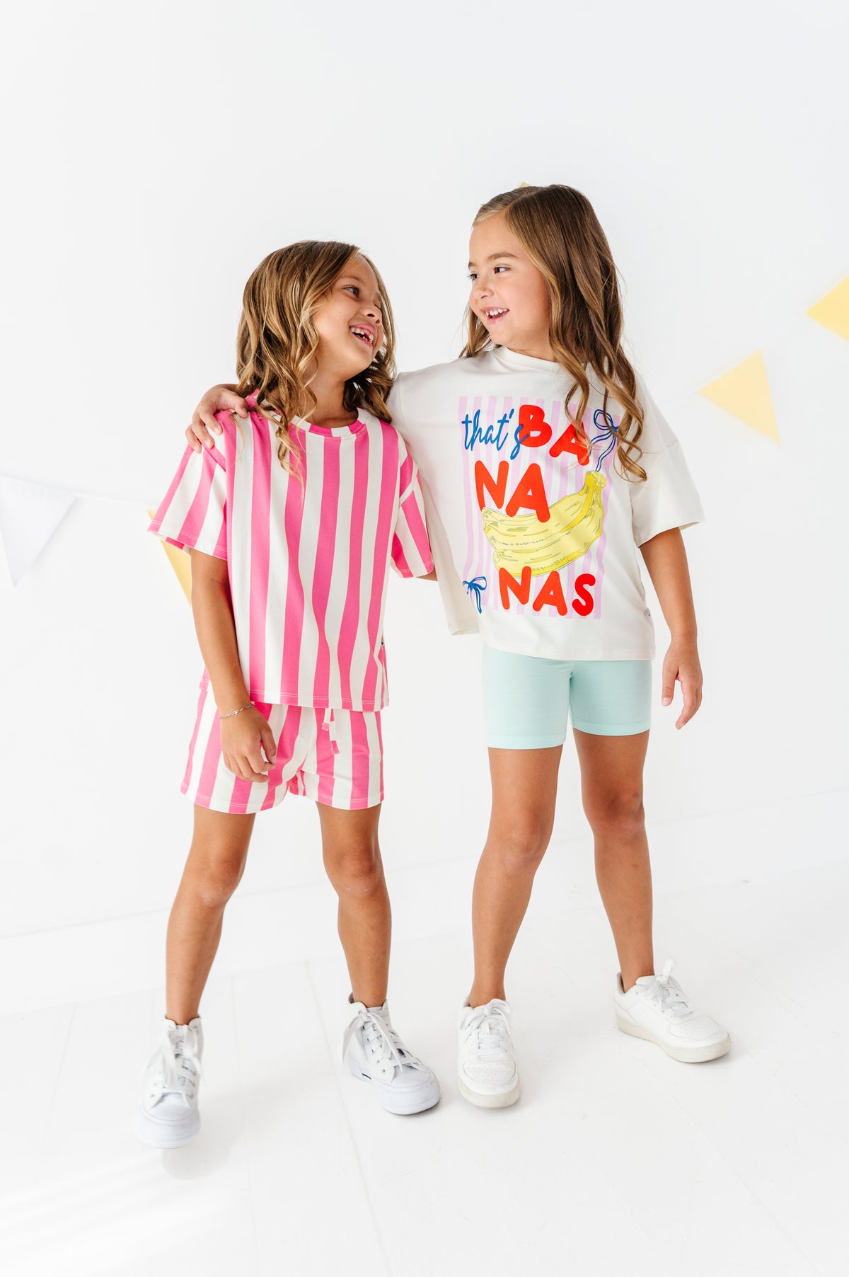 Sundae Stripes Bamboo/Cotton Shorts