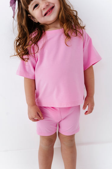 Poppy Pink Boxy T-Shirt