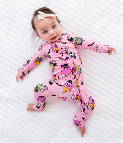 Scoops & Spooks Ruffle Convertible Romper