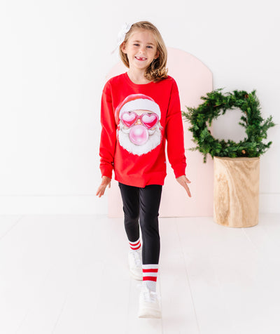 Bubblegum Santa Crewneck Sweatshirt