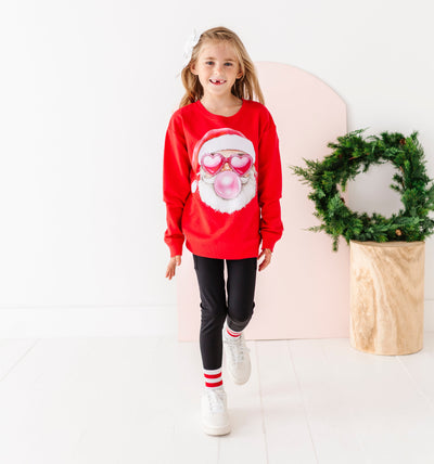 Bubblegum Santa Crewneck Sweatshirt
