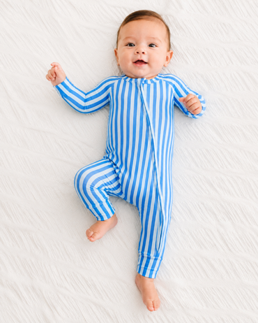 Blue Stripes Convertible Romper
