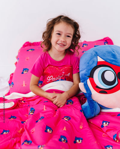 Miraculous™ Chibi Plush Blanket : Ladybug - SHIPS WITHIN 2 WEEKS