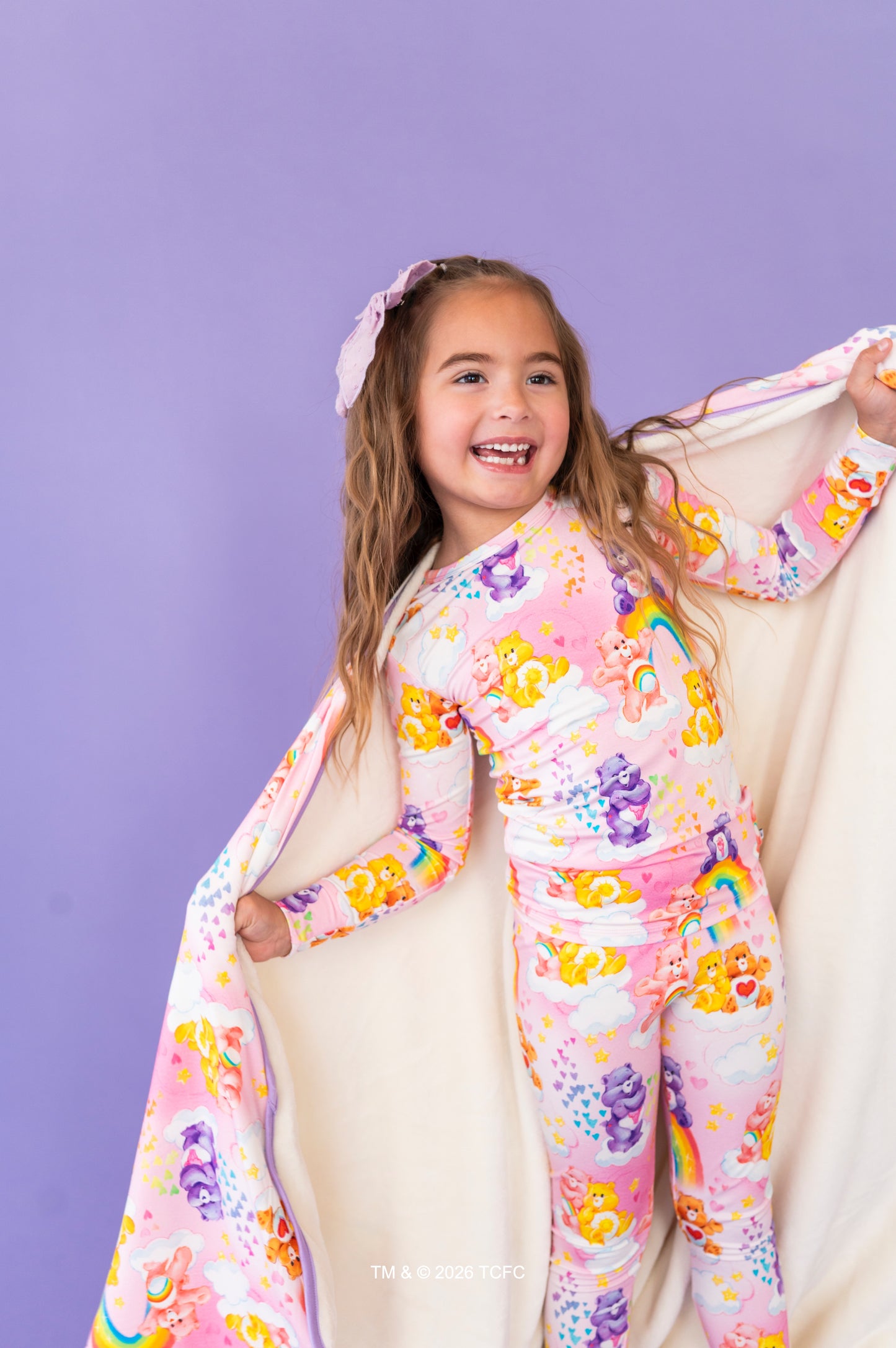 Care Bears™ Classic Rainbows Plush Blanket