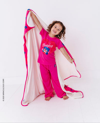 Miraculous™ Chibi Plush Blanket : Ladybug - SHIPS WITHIN 2 WEEKS