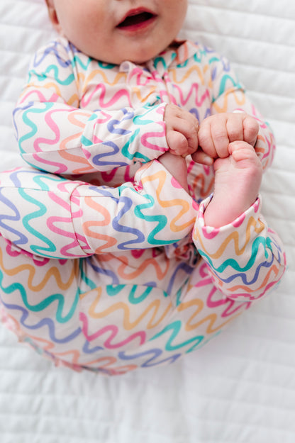 Squiggles Ruffle Convertible Romper