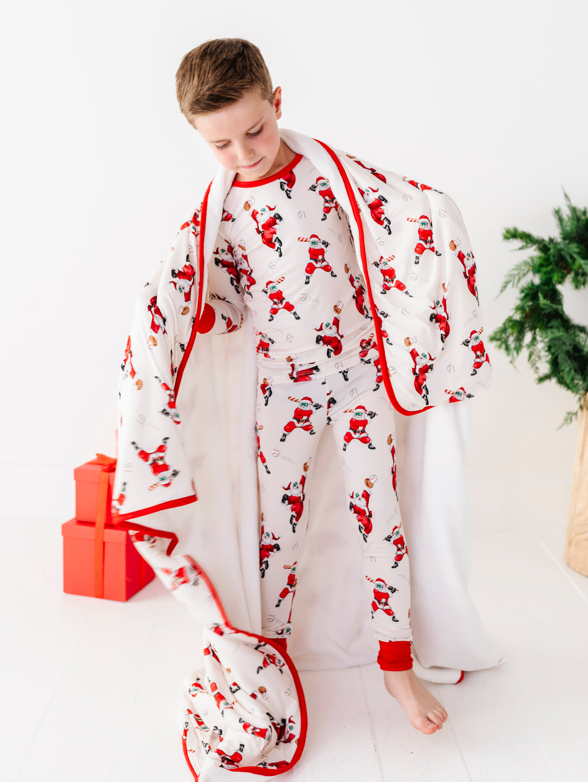Grand Slam Santa Plush Blanket