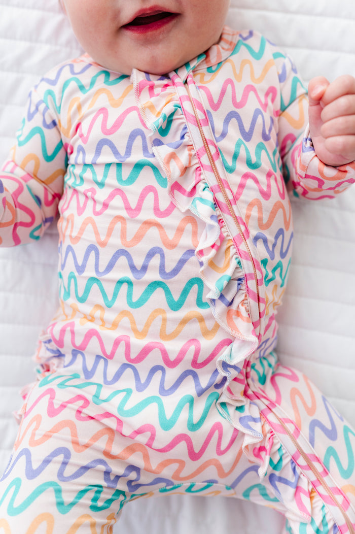 Squiggles Ruffle Convertible Romper