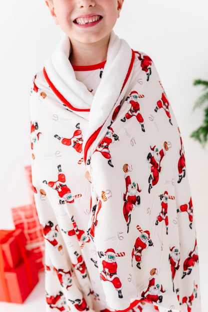 Grand Slam Santa Plush Blanket