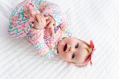Squiggles Ruffle Convertible Romper