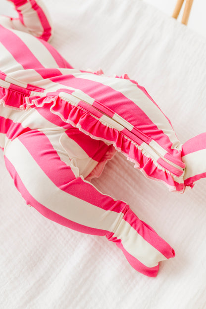 Sundae Stripes Ruffle Convertible Romper