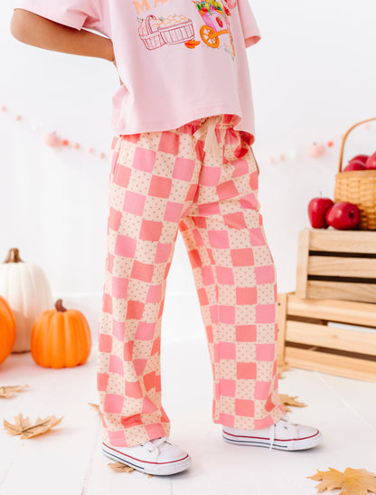 Berry Patch Check Sweatpants