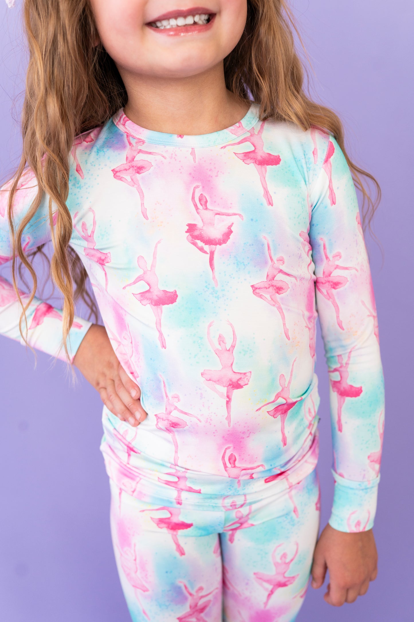 Pastel Pirouettes 2-Piece Pajamas