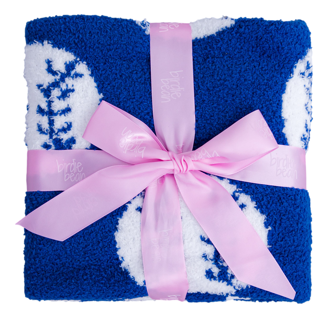 baseball plush blanket- BLUE/STROLLER