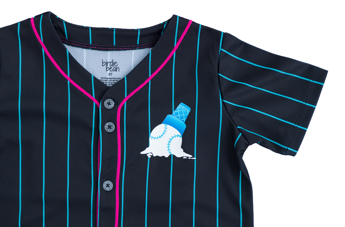 Sundae Sluggers Baseball Jersey - ICE/PINK