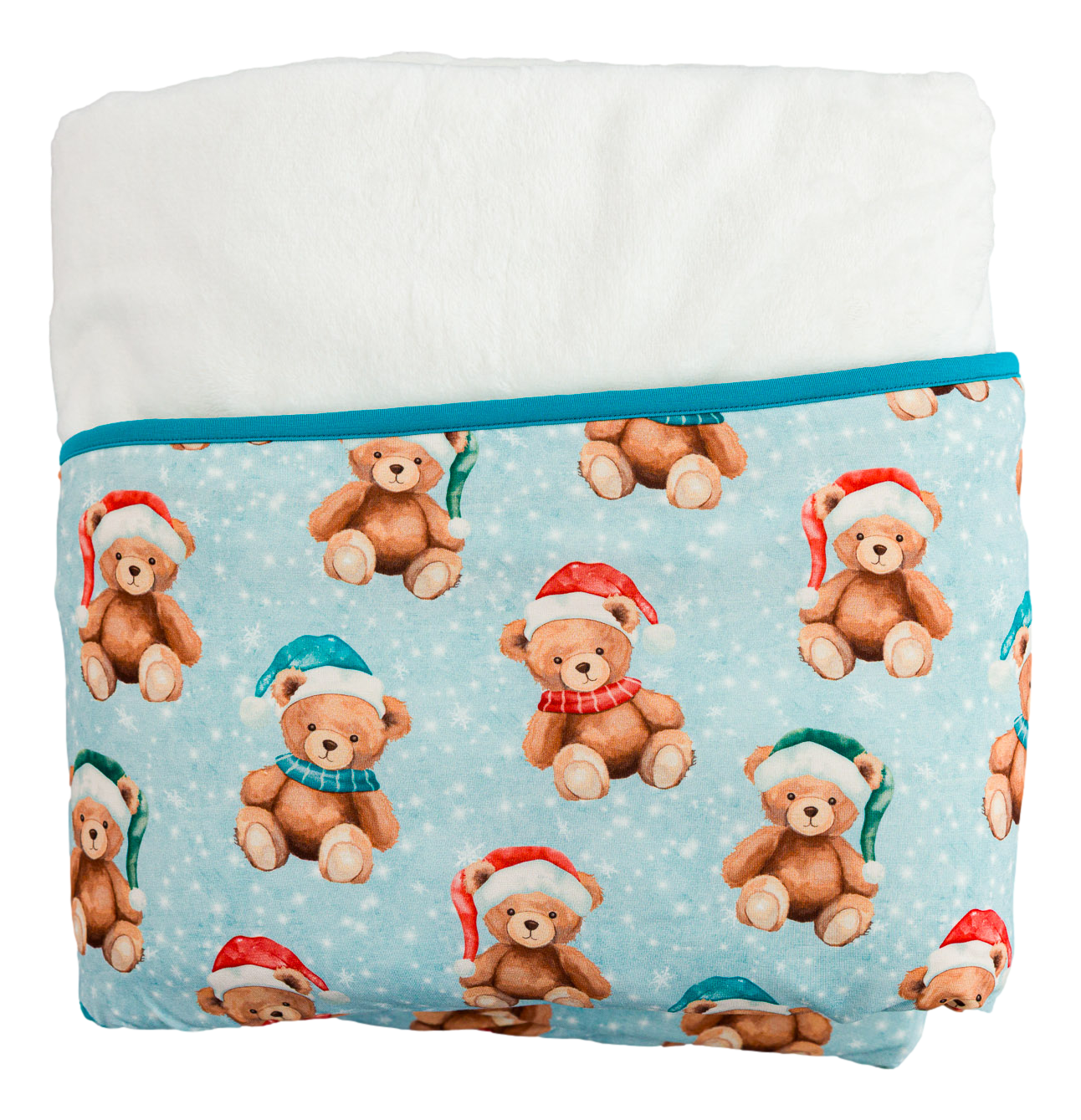 Beary Merry Plush Toddler Blanket