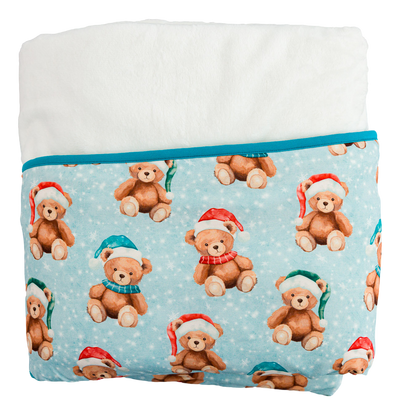 Beary Merry Plush Toddler Blanket