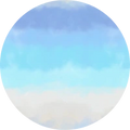 Blue/Ivory Ombre