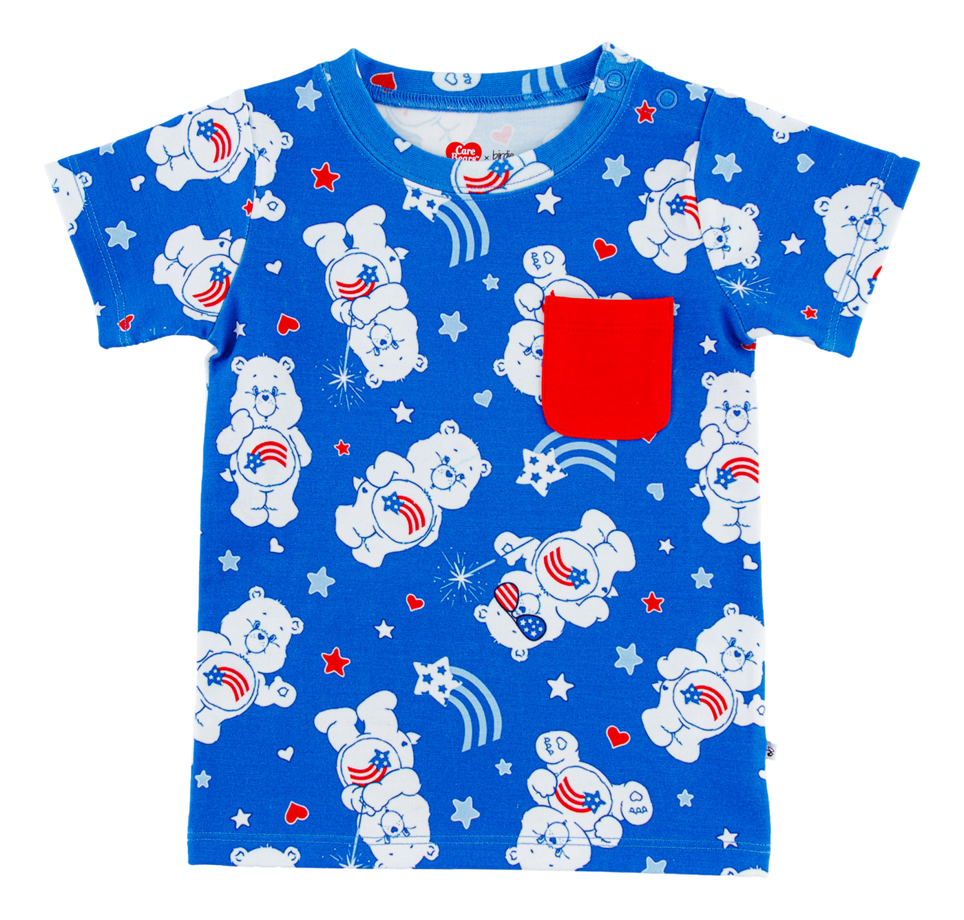 Care Bears™ America Cares bamboo/cotton pocket t-shirt