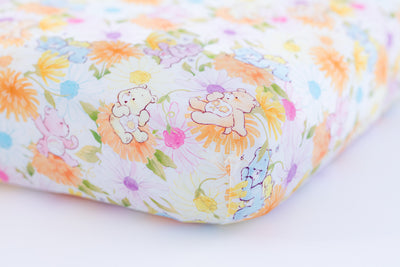 Care Bears Baby™ spring flowers crib sheet