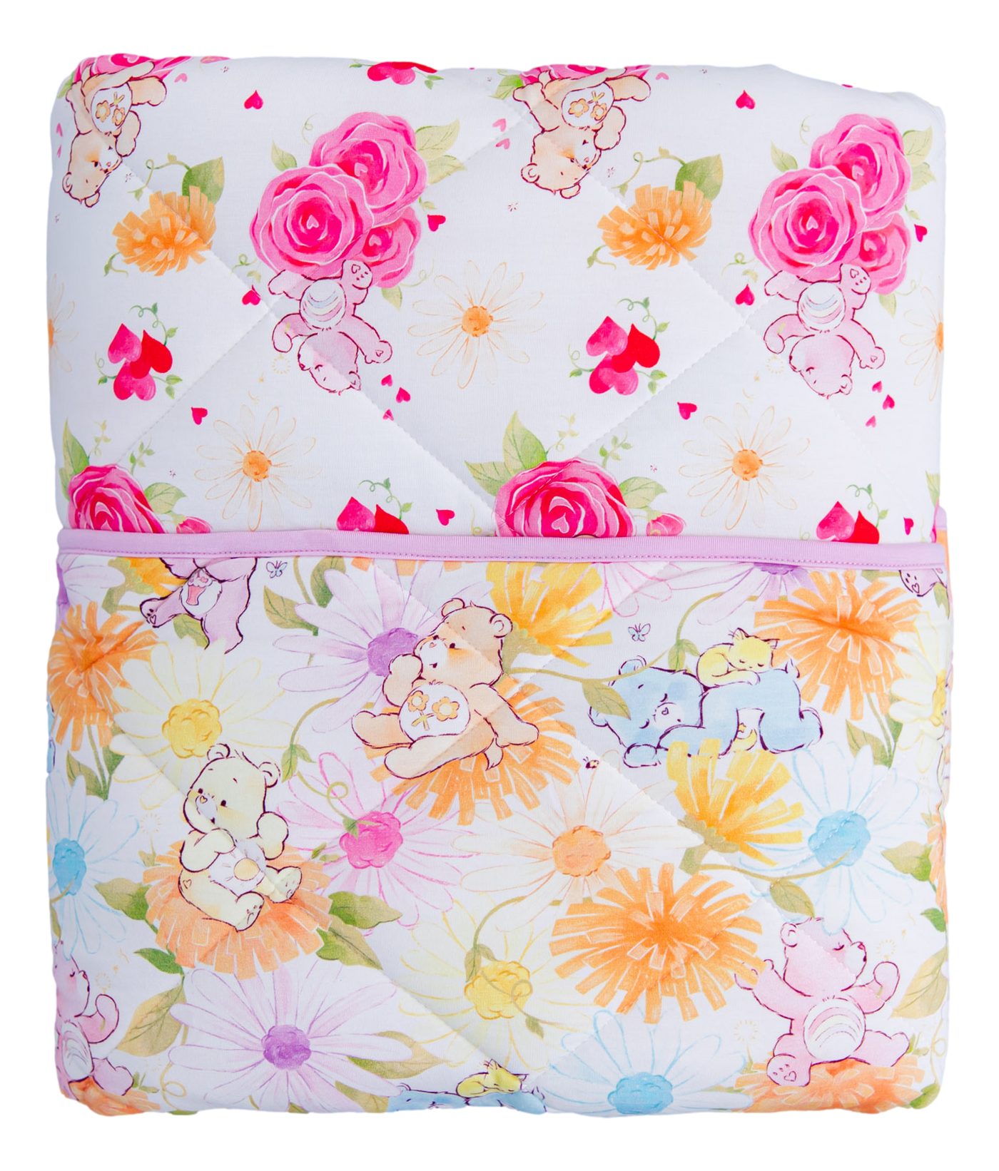 Care Bears Baby™ spring flowers/blooms toddler birdie quilt