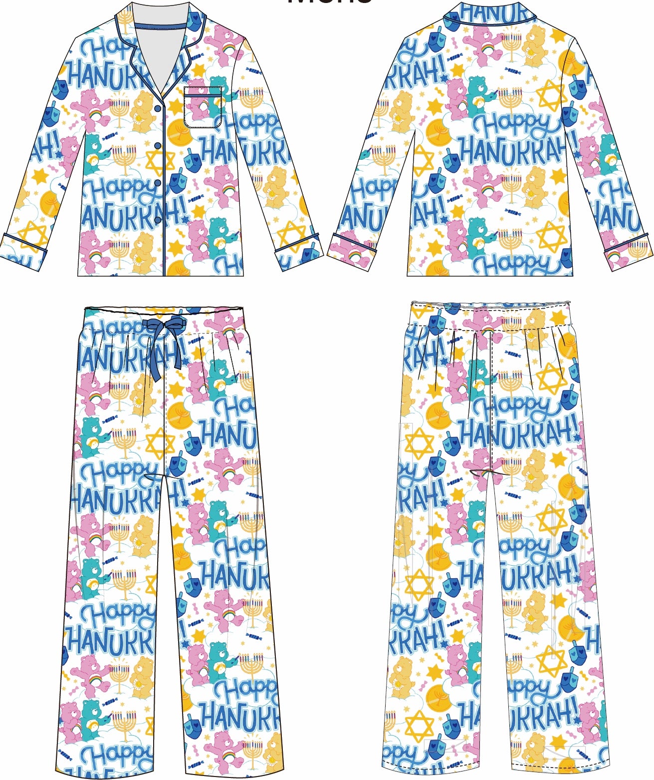 Care Bears™ Happy Hanukkah Men's Lounge Set