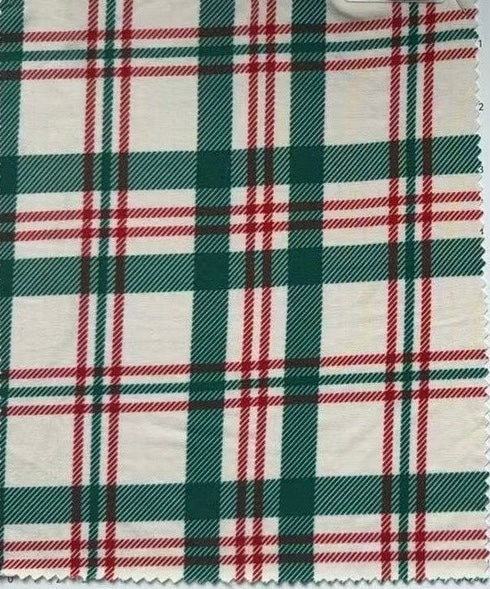 PRE-ORDER: Classic Christmas Plaid Bamboo Set