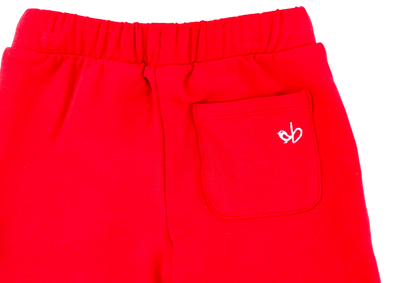 crimson bamboo/cotton shorts