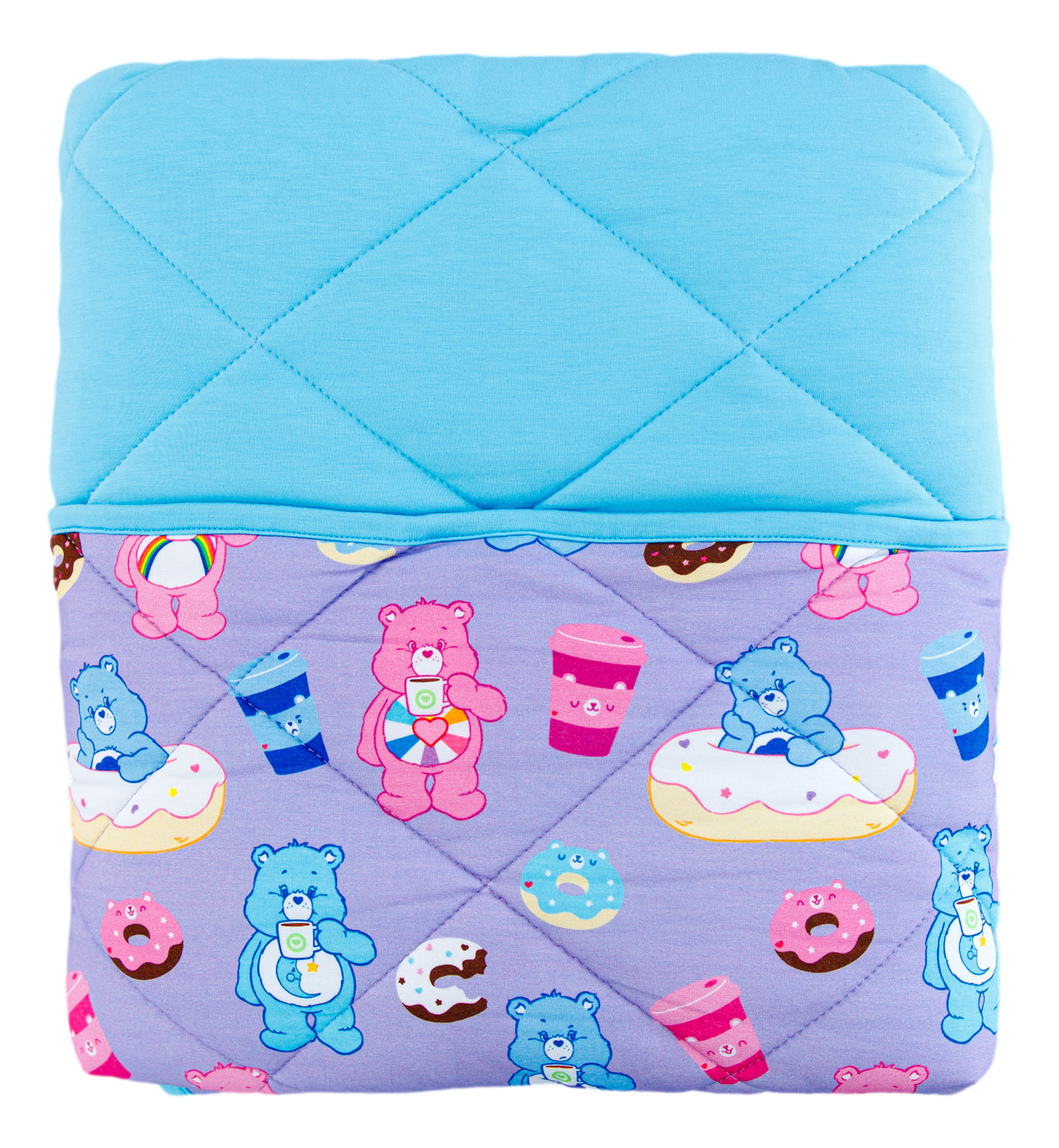 Care Bears™ Donuts and Coffee toddler birdie quilt