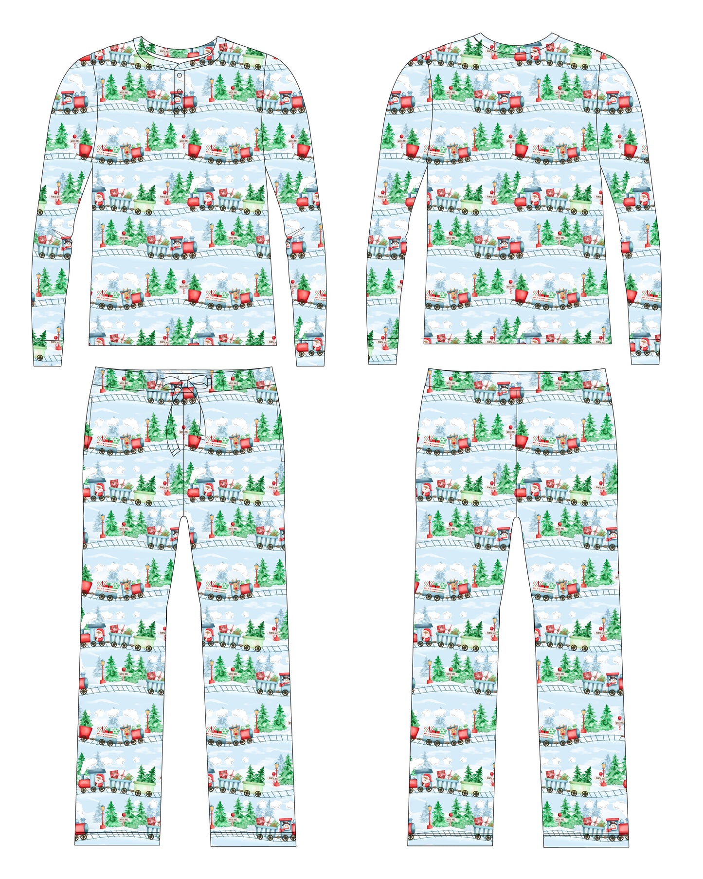 PRE- ORDER: North Pole Express Men's Lounge Set