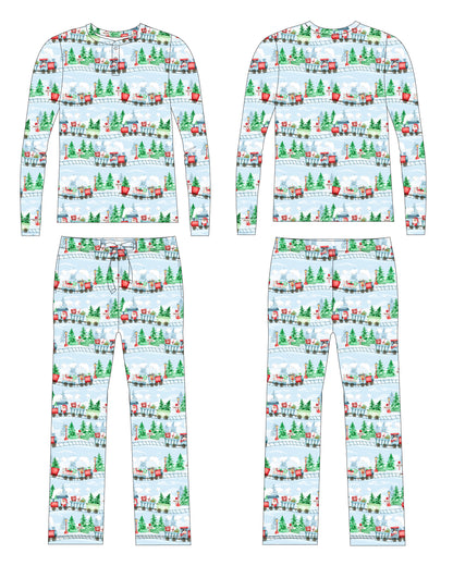 PRE- ORDER: North Pole Express Men's Lounge Set