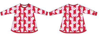 PRE-ORDER: St. Nick Stripes Doll Gown