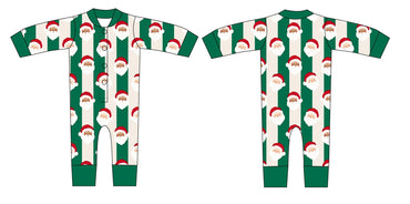 PRE-ORDER: St. Nick Stripes Doll Romper