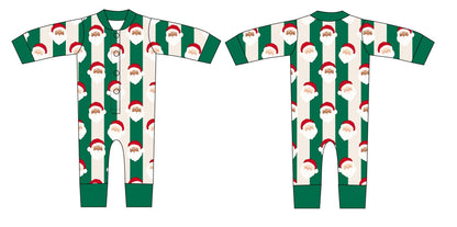 PRE-ORDER: St. Nick Stripes Doll Romper