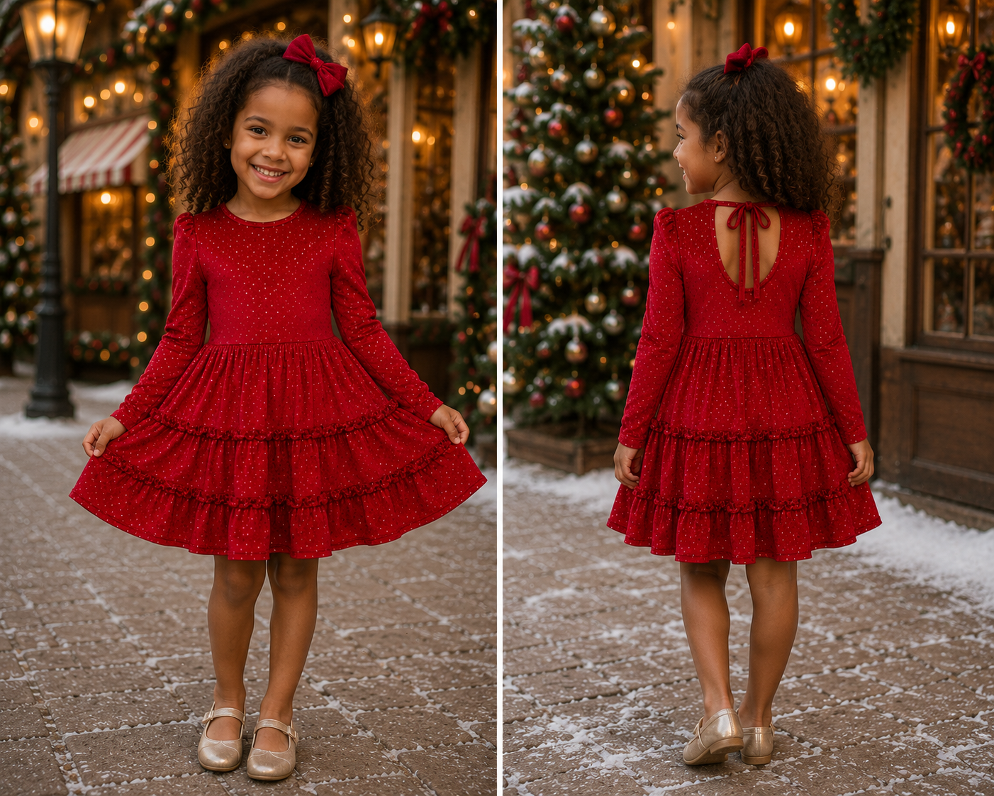 PRE-ORDER: Ruby Velvet Tie Back Dress
